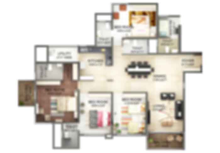 Blurred Floorplan 1